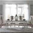 Pemberly Row 5 Piece Rectangular Table Dining Set with Chairs in White