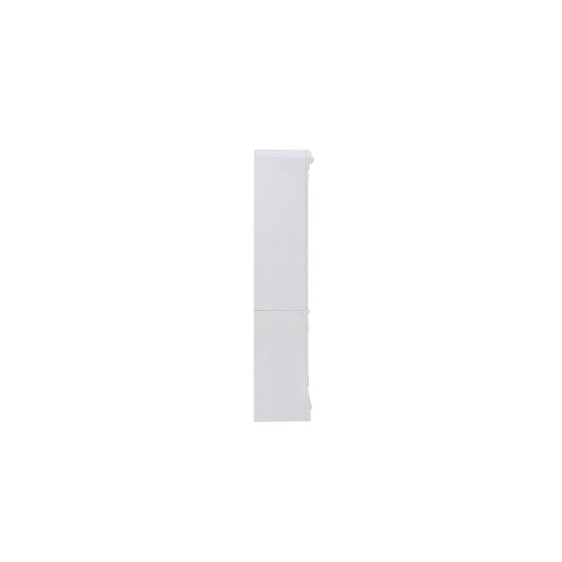 Pemberly Row Display Cabinet with Glass Doors and LED Lighting in White