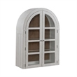 Pemberly Row Bunching Curio Cabinet Set with Glass Doors in White