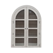 Pemberly Row Bunching Curio Cabinet Set with Glass Doors in White