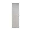 Pemberly Row Bunching Curio Cabinet Set with Glass Doors in White