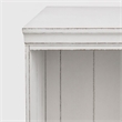 Pemberly Row 60 Inch Bookcase with Fixed Shelves and Planked Back in White