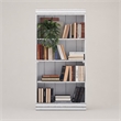 Pemberly Row 60 Inch Bookcase with Fixed Shelves and Planked Back in White