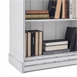 Pemberly Row 60 Inch Bookcase with Fixed Shelves and Planked Back in White