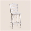 Pemberly Row Arched Ladderback Swivel Counter Height Chairs 2 Piece