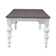 Pemberly Row 5 Piece Rectangular Dining Set with Panel Back Chairs in White