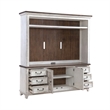 Pemberly Row Entertainment Center with Shingle Accent Doors in White