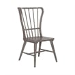 Pemberly Row 9 Piece Trestle Table Dining Room Set with Chairs in Gray Wood