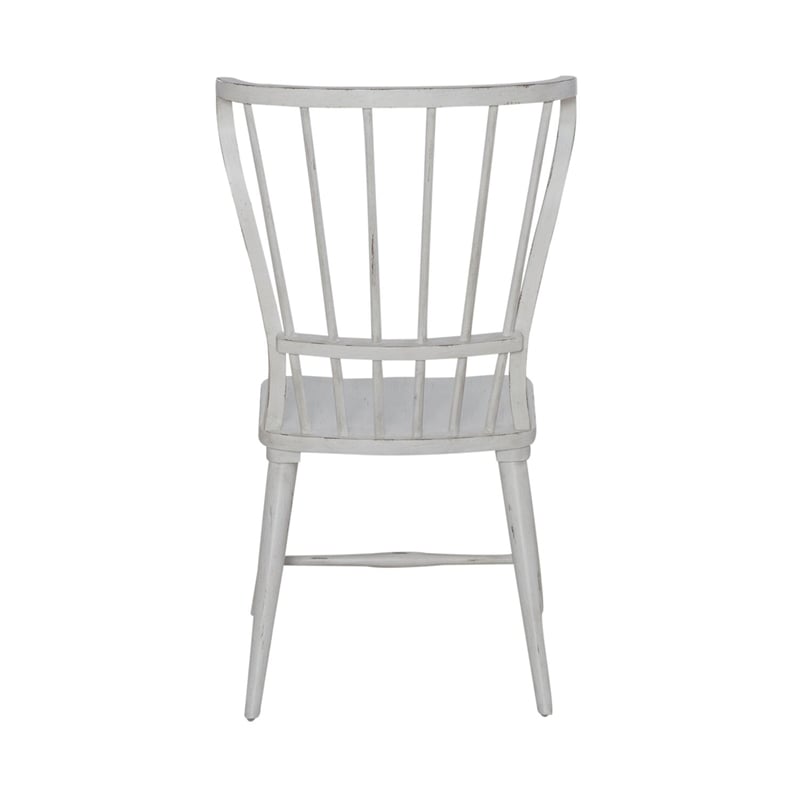 Pemberly Row 9 Piece Trestle Table Dining Room Set with Chairs in White