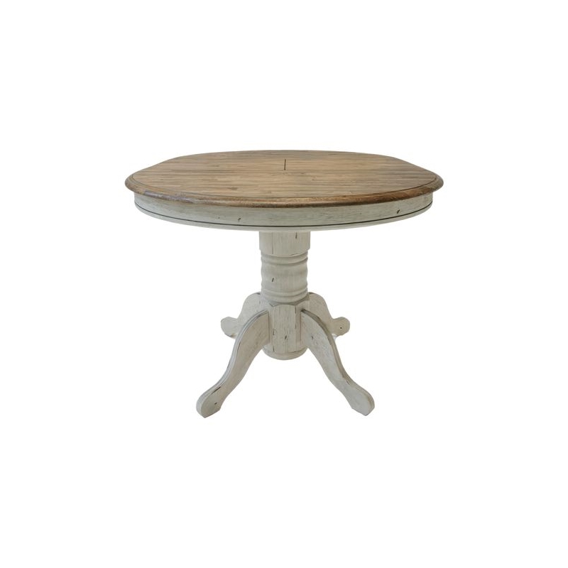 Pemberly Row 5 Piece Gathering Table Set with Windsor Swivel Chairs in White