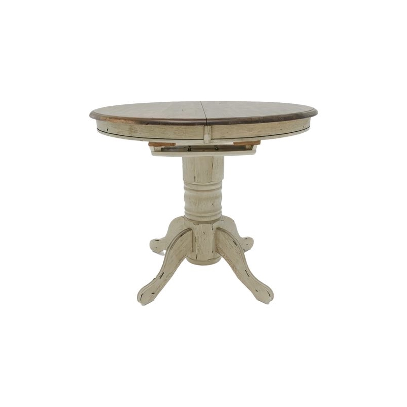 Pemberly Row 5 Piece Gathering Table Set with Windsor Swivel Chairs in White