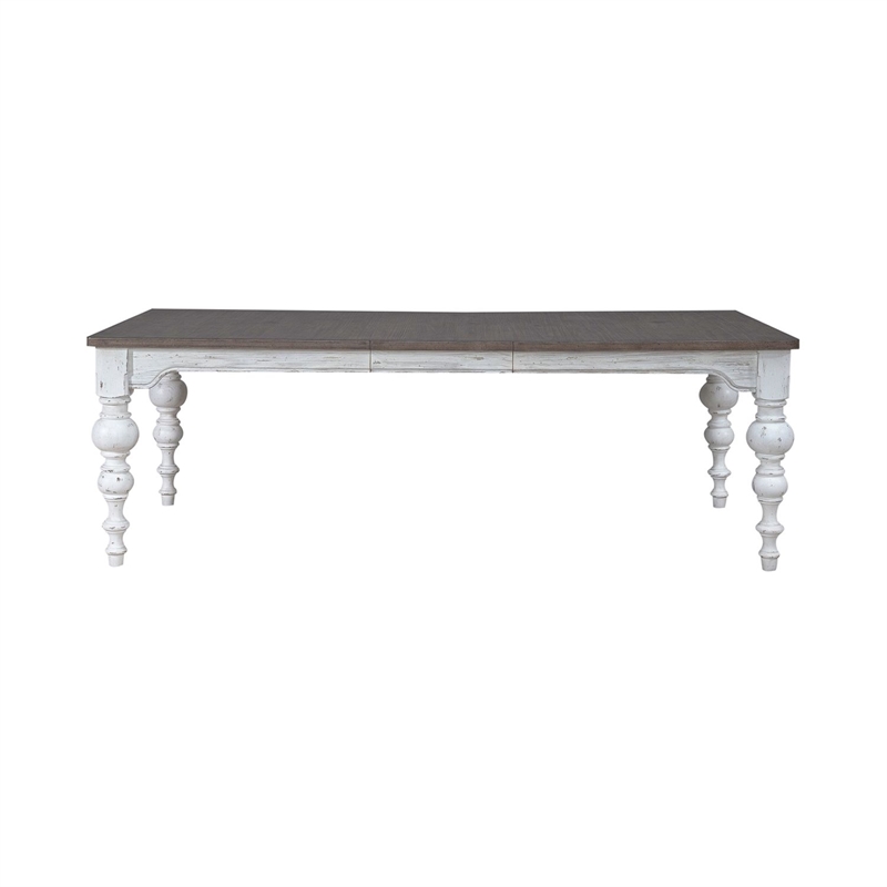 Pemberly Row 7 Piece Rectangular Table Dining Room Set in White