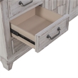 Pemberly Row 75 Inch Entertainment Console with Shingle Accent Doors in White