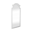 Pemberly Row 78 Inch Arched Floor Mirror with Beveled Edge in White