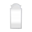 Pemberly Row 78 Inch Arched Floor Mirror with Beveled Edge in White