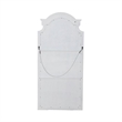 Pemberly Row 78 Inch Arched Floor Mirror with Beveled Edge in White