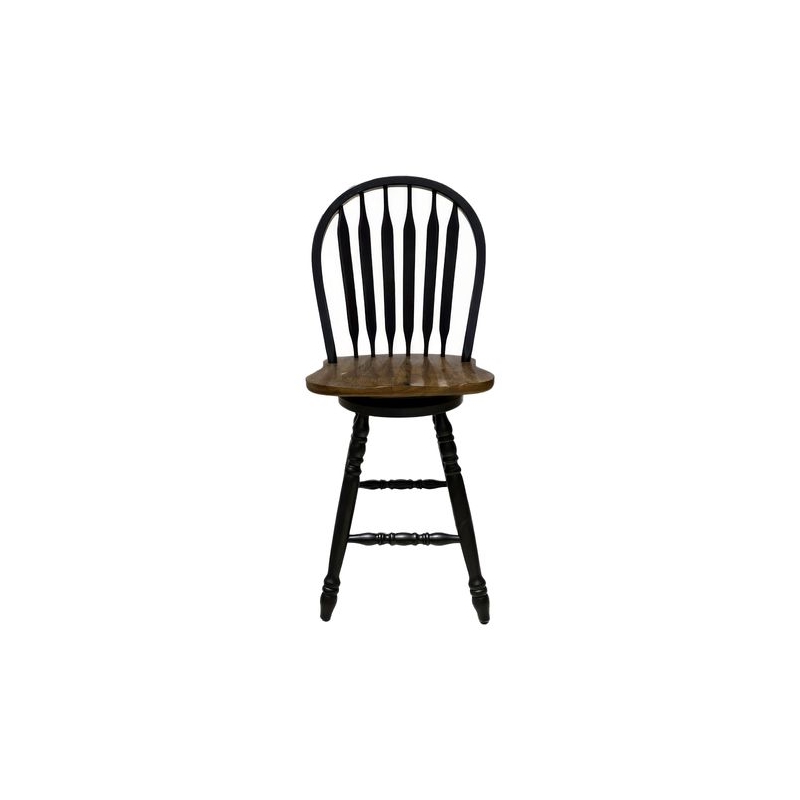 Pemberly Row 5 Piece Gathering Table Dining Room Set with Chairs in Black Wood