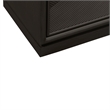 Pemberly Row 4 Door Accent Console with Wave Pattern Reeded Doors in Brown