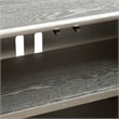 Pemberly Row Accent Console with Wave Pattern Reeded Doors in Champagne Silver