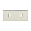 Pemberly Row Accent Console with Wave Pattern Reeded Doors in Champagne Silver