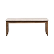Pemberly Row 6 Piece Rectangular Dining Set with Bench in Antique Honey