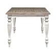 Pemberly Row Rectangular Leg Dining Table with 14 Inch Leaf in Antique Linen