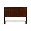 Pemberly Row King Panel Headboard with Heavy Crown in Rustic Cherry