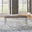 Pemberly Row Dining Bench with Heavy Turned Legs in Antique White