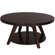 Pemberly Row Adjustable Height Motion Cocktail Table in Russet Brown Finish