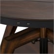 Pemberly Row Adjustable Height Motion Cocktail Table in Russet Brown Finish