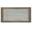 Pemberly Row Laptop Desk with Cement Top and Keyboard Tray in Rustic Saddle