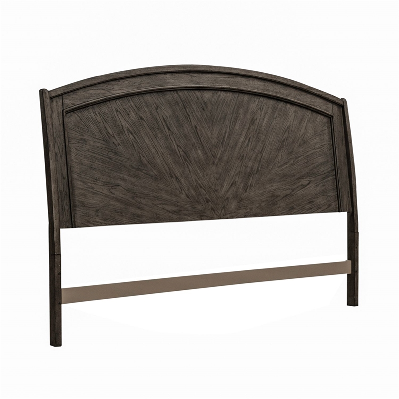 Pemberly Row King Panel Headboard with Starburst Veneer in Coffee Bean