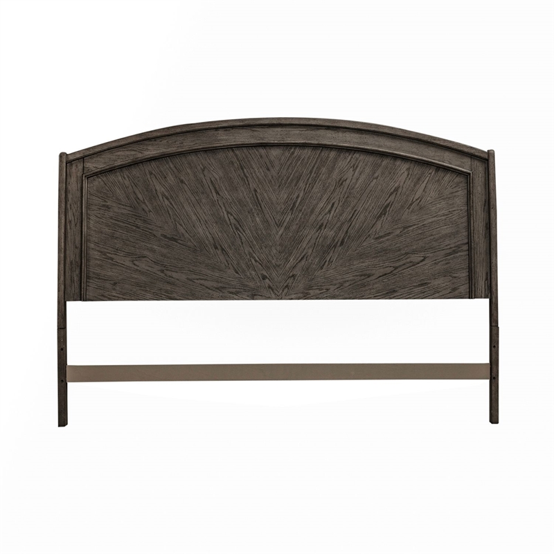 Pemberly Row King Panel Headboard with Starburst Veneer in Coffee Bean