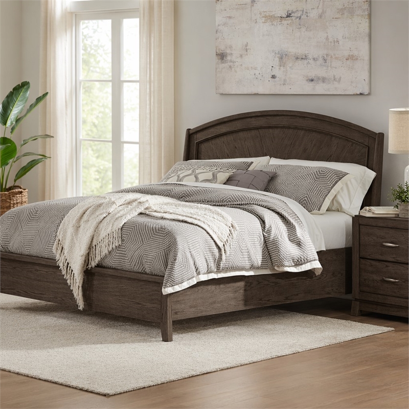 Pemberly Row King Panel Headboard with Starburst Veneer in Coffee Bean