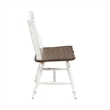 Pemberly Row Slat Back Dining Bench with Turned Splayed Legs in Graphite White