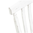 Pemberly Row Slat Back Dining Bench with Turned Splayed Legs in Graphite White