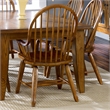 Pemberly Row 7 Piece Rectangular Dining Table and Chair Set in Rustic Oak