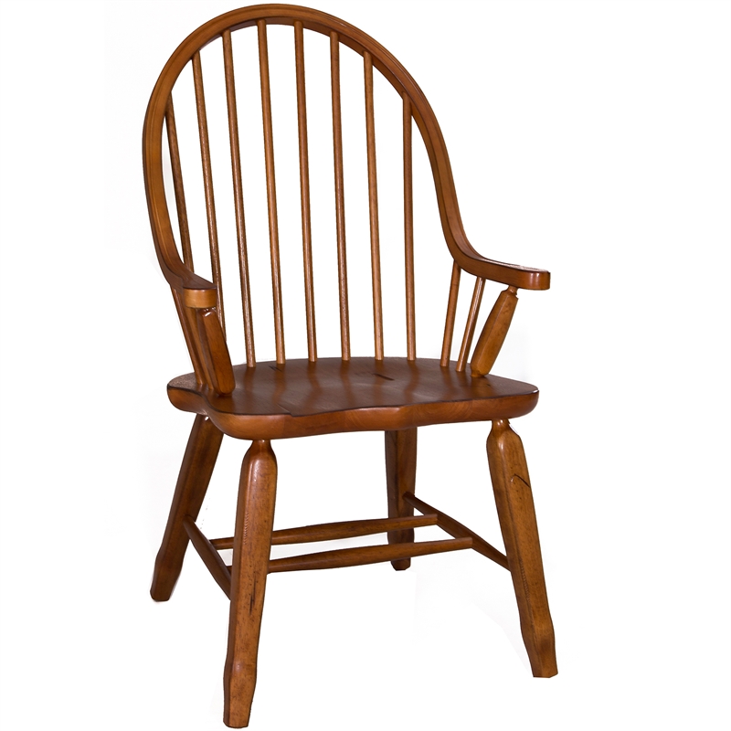 Pemberly Row 7 Piece Rectangular Dining Table and Chair Set in Rustic Oak