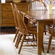 Pemberly Row 7 Piece Rectangular Dining Table and Chair Set in Rustic Oak