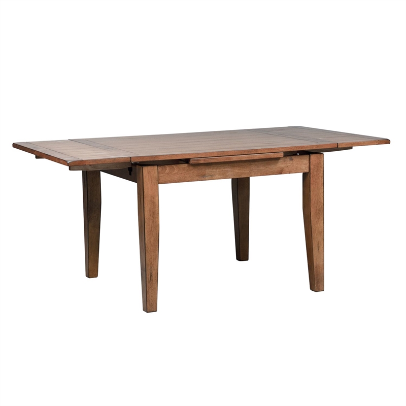 Pemberly Row 5-Piece Solid Wood Dining Set in Rustic Oak Finish