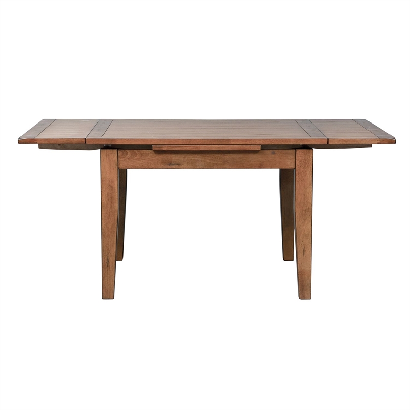 Pemberly Row 5-Piece Solid Wood Dining Set in Rustic Oak Finish