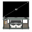 Pemberly Row 3-Tier TV 3D Entertainment Center up to 50 Inch in Sage Green