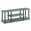 Pemberly Row 3-Tier TV 3D Entertainment Center up to 50 Inch in Sage Green