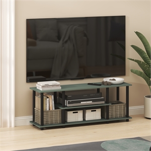 Pemberly Row 3-Tier TV 3D Entertainment Center up to 50 Inch in Sage Green