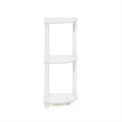 Pemberly Row 3-Tier Corner Display Rack Multipurpose Shelving in White