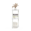 Pemberly Row 3-Tier Corner Display Rack Multipurpose Shelving in White