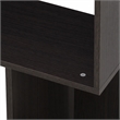 Pemberly Row Simply Modern 3-Tier Open Book Shelf in Espresso