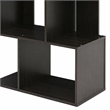 Pemberly Row Simply Modern 3-Tier Open Book Shelf in Espresso