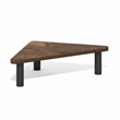 Pemberly Row 19.6 Wide Triangle Corner Monitor Riser in Amber Pine