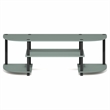 Pemberly Row TV Stand for up to 55 Inch with Round Corners in Sage Green